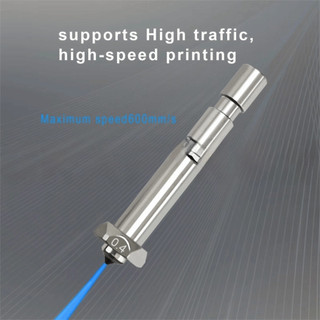 JKDESIGN Hotend, Vòi phun in nhanh bằng thép cứng, Mới được nâng cấp 0,2mm 0,4mm 0,6mm 0,8mm Lắp ráp đầu máy in tích hợp cho Combo Anycubic Kobra 3 Max
