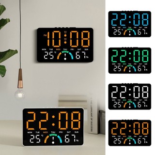 Đồng hồ treo tường điện tử ARTISANU, Đồng hồ LED kỹ thuật số đa chức năng treo tường, Lịch hiển thị ngày điều khiển bằng giọng nói Đồng hồ để bàn cho phòng ngủ