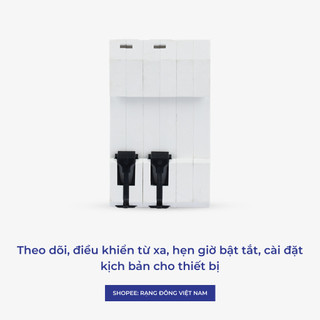 Aptomat thông minh WiFi Rạng Đông điều khiển từ xa qua wifi Model: RD.MCB.WF 2P C63
