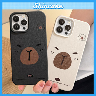 Ốp Lưng iPhone TPU Hoạ Tiết Da Mềm Capybara Chống Sốc, Chống Bẩn Cao Cấp - iP X/XS/11/12/13/14/15/16/17/Plus/Pro/Max/Air
