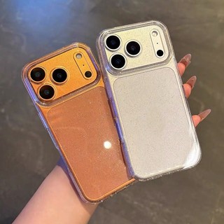 Ốp Điện Thoại Mềm Trong Suốt Lấp Lánh Cho iPhone 17ProMax 17Air 16 15 14 13 Vỏ Bảo Vệ Chống Sốc