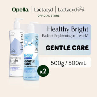 Bộ 1 Sữa tắm Lactacyd Healthy Bright làm đều màu da + 1 Sữa Tắm Gội Trẻ Em Lactacyd Baby Gentle Care 500ml
