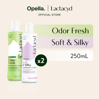 Bộ Dung Dịch Vệ Sinh Phụ Nữ Lactacyd Soft & Silky Dưỡng Ẩm 250ml + Odor Fresh Ngăn Mùi 24H 250ml