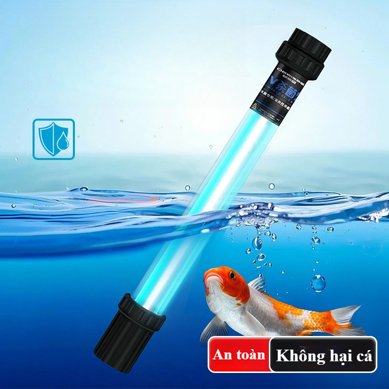 Đèn UV Diệt Khuẩn Hồ Cá 11W/13W - Tiêu Diệt Rêu Tảo & Vi Khuẩn, An Toàn Cho Cá & Cây Thuỷ Sinh