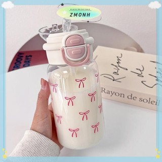 ZMONH Bình Nước Dễ Thương Có Ống Hút Nhựa Di Động -Up Cover Cốc Nước Cho Trẻ Em Chai Nước Chống Rò Rỉ Chai Uống Dễ Thương