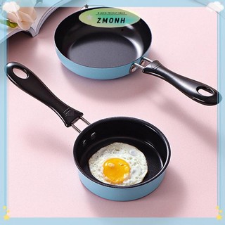 Chảo Chiên ZMONH Thép Không Gỉ Ngăn Dính Nồi Cảm Ứng Tròn Bữa Sáng Chiên Nhỏ Chảo Trứng Có Tay Cầm Dài Tiện Ích Nhà Bếp