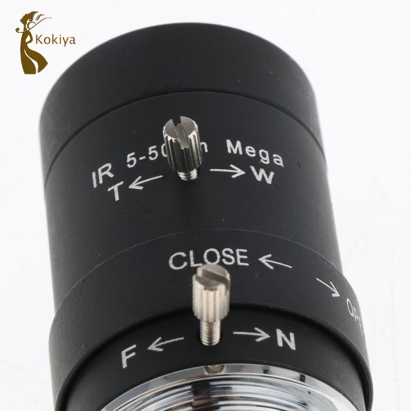 Kokiya 5mm-50mm 1 / 3 "Hướng dẫn sử dụng ống kính Iris CS gắn cho