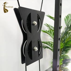 Ròng rọc đôi bánh xe tắt tiếng mượt mà, phụ kiện nâng DIY dành cho thiết bị tập gym