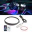 Đèn LED viền nội thất ô tô,Đèn led viền taplo dải Acrylic usb,64 màu RGB nhiều chế độ