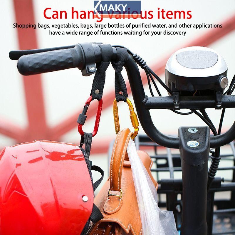 Onetimingcool 1/2 chiếc móc treo xe tay ga điện/xe đẩy bé/xe máy hợp kim nhôm D-hook