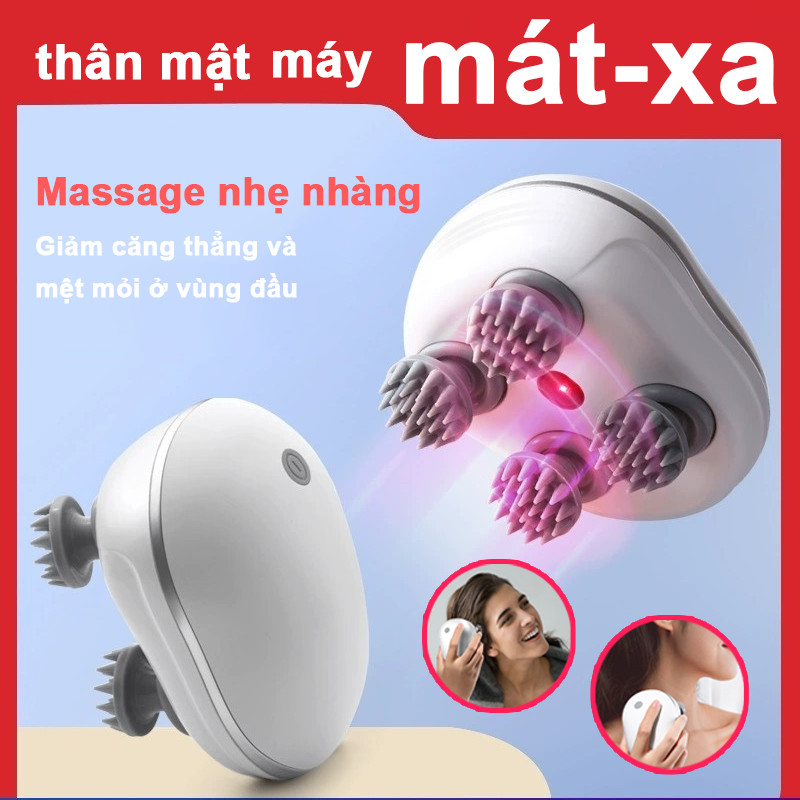 Máy Massage Đầu Cầm Tay – Thư Giãn Da Đầu, Tăng Lưu Thông Máu, Kích Thích Mọc Tóc, Giảm Căng Thẳng