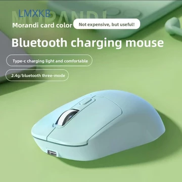 Chuột không dây máy tính xách tay LMXKB, Chuột không dây im lặng 2.4G chế độ kép, Chuột không dây quang di động Tắt tiếng Chuột tiện dụng có thể sạc lại Văn phòng