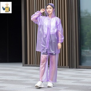 ( CHẤT DẺO - CÓ KHÓA )Áo mưa bộ chấm bi nhựa dẻo bền dai đẹp, không thấm nước Ánh Dương Có khoá