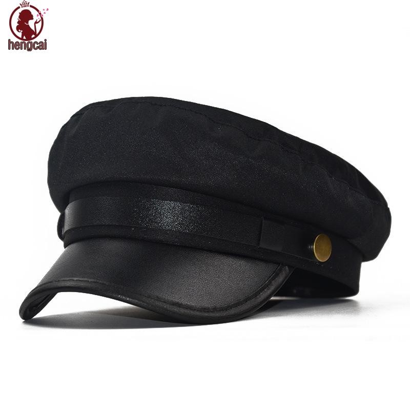 Mũ Thủy Thủ Da PU Phù Hợp Cho Mùa Thu Và Du Lịch
