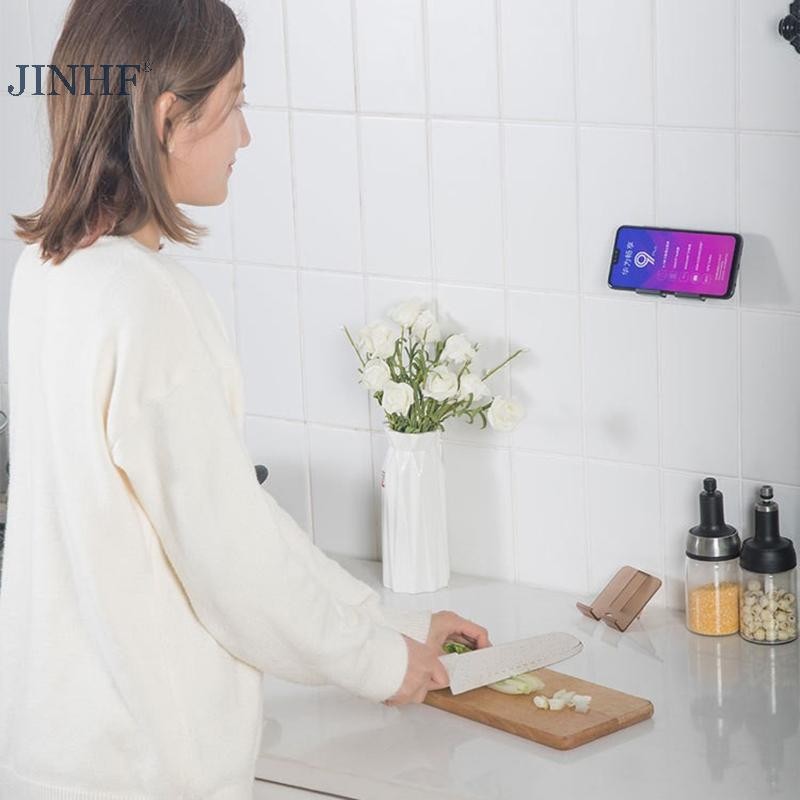 JINHF Chống Thấm Nước Đa Năng Điện Thoại Di Động Giá Đỡ Máy Tính Bảng Giá Đỡ Phòng Tắm Nhà Vệ Sinh Tường Đứng Cho Huawei HOT