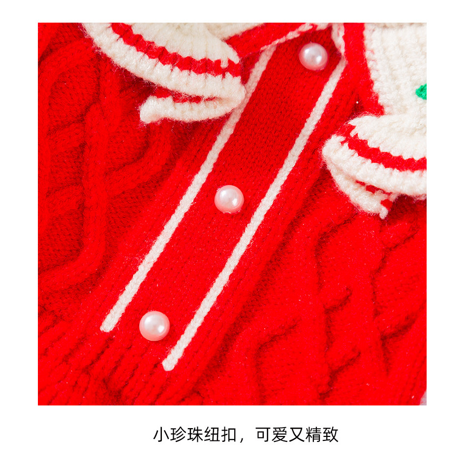 【Ready Stock】 Dog Clothes Thick Warm Sweater Knitwear for Autumn and Winter Teddy Cat Clothes Small and Medium-Sized Dogs Pet Clothes AfC4