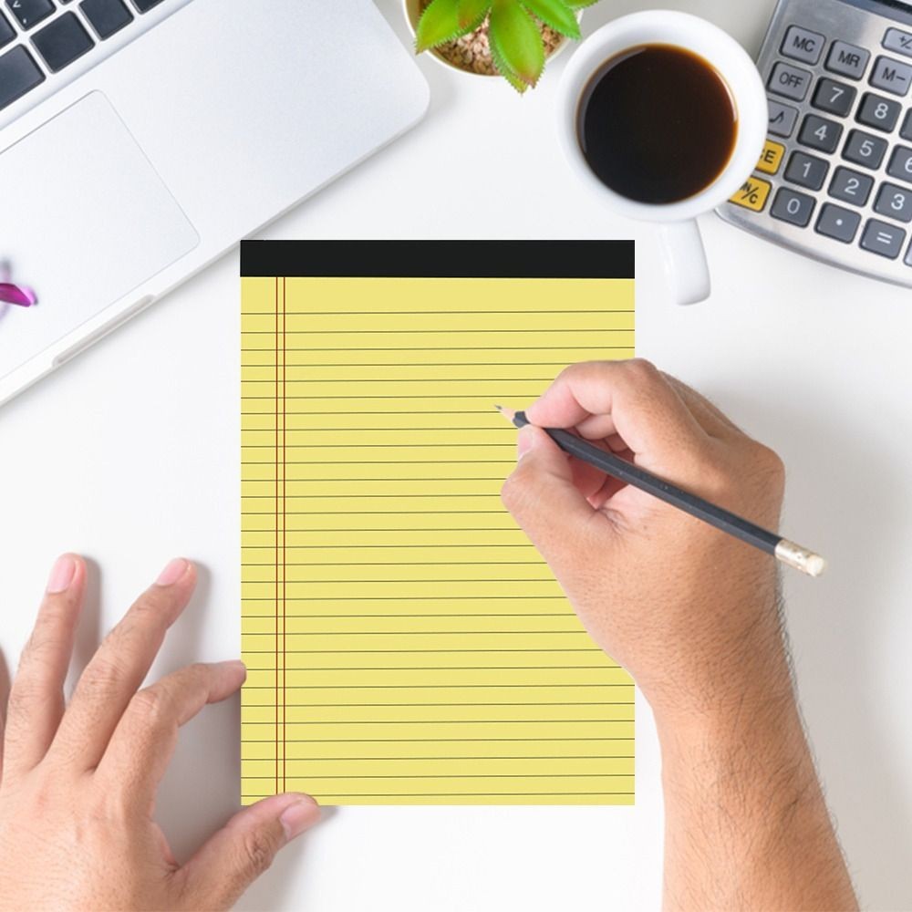 Sổ tay BEABOUT, Tấm viết có thể xé được 50 tờ, Tấm lót pháp lý A5 / A4 đa chức năng Văn phòng trường học