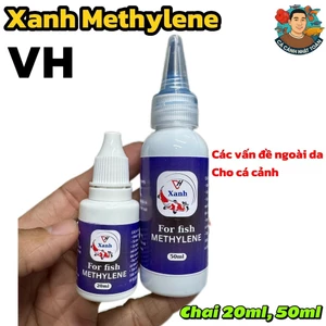 Xanh Methylene VH Chai 20ml, 50ml hỗ trợ các vấn đề ngoài da cho cá cảnh