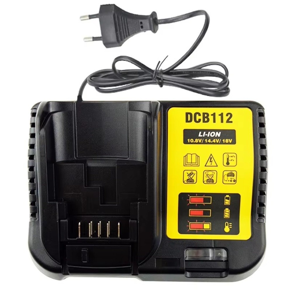 Bộ sạc pin Lithium FANIELLAPOWELL, Bộ chuyển đổi pin đế bằng nhựa, Bộ chuyển đổi công cụ nguồn DCB112 18V 20V cho pin DeWalt Đế sạc nhanh Repalce