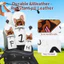 Mới Câu Lạc Bộ Golf Vỏ Câu Lạc Bộ Bằng Gỗ Dễ Thương Họa Tiết Chó Con Bóng Đầu Vỏ Bảo Vệ Đầu Bao Da Đồ Chơi Golf