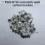 SRVN 50 Chiếc Búa Điện Bàn Chải Carbon Bộ 5 Mô Hình Tuổi Thọ Dài Bộ Phận Thay Thế Phù Hợp Cho Máy Dụng Cụ Điện.