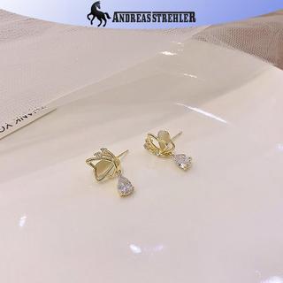 ANDREAS STREHLER Thiết Kế Sáng Tạo Bướm Opal Bông Tai Thời Trang Giọt Nước Zircon Mặt Dây Chuyền Bông Tai Nữ Lãng Mạn Quà Tặng Ngày Lễ Tình Nhân VN