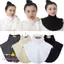 TOPTOOLCX Cổ Giả, Cổ Giả Co Giãn Cao Thời Trang, Khăn Che Cổ Cao Quấn Màu Trơn Đáy Trang Trí Cổ Ramadan Hijab Bao Nam Nữ