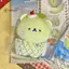 < WHPHous-t > Móc khóa đồ chơi sang trọng hình gấu Cantaloupe Mặt dây chuyền búp bê nhồi bông mềm Bapa Túi trang trí Quà tặng trẻ em Đẹp