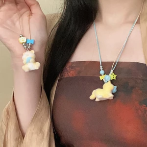 Mới Phong Cách Trung Quốc Ngôi Sao Mèo Con Mặt Dây Chuyền Vòng Cổ Nữ Retro Dễ Thương Thú Cưng Dopamine Màu Sắc Phù Hợp Với Áo Len Dây Chuyền Vòng Cổ Thời Trang Đơn Giản