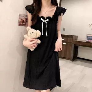Váy Ngủ Cotton Đám Mây Đệm Ngực Tay Áo Mùa Hè Xuyên Biên Giới Năm 2026