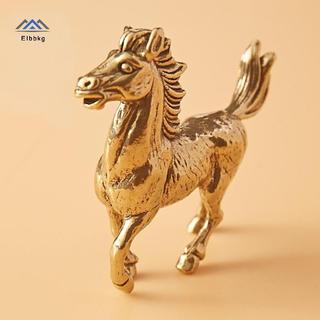 ELBBKG Đồng Ngựa Tượng Điêu Khắc, Tượng Động Vật, Tượng Đồng Thu Nhỏ, Đồng Nguyên Chất Trang Trí Máy Tính Để Bàn Mới