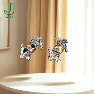 2 CÁI 20x7.3mm Vàng mờ / Cổ mạ bạc Miếng đệm hạt Hợp kim Mặt dây chuyền chuông Vajra cho phụ kiện làm đồ trang sức tự làm