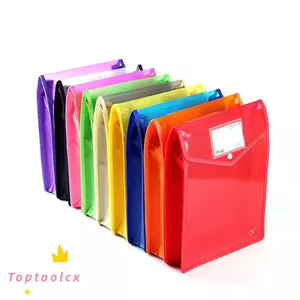 TOPTOOLCX Túi đựng tài liệu Bán chạy Túi PVC Văn phòng phẩm Túi lưu trữ Thư mục phong bì