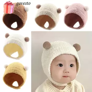 Mũ mùa thu đông GAVESTO, Mũ beanie mềm mại ấm áp cho trẻ em, Mũ trẻ mới biết đi Mũ Skullies Mũ chui đầu dày Mũ ấm hơn Bonnet ngoài trời