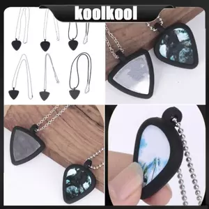 Kool Hình Trái Tim Mặt Dây Chuyền Chọn Giá Đỡ Cho Bass Ukulele Người Chơi Nhạc Sĩ Phụ Kiện