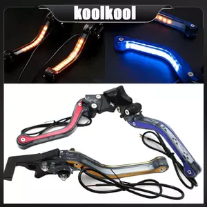 Tay lái xe máy Kool Đòn bẩy ly hợp phanh xi lanh thủy lực có đèn LED