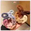 JRP Thu Đông Vải Thiện Dệt Thắt Nơ Dây Cao Su Co Giãn Cao Cấp Dành Cho Người Phụ Nữ Dễ Thương Kawaii Đơn Giản Bun Đuôi Ngựa Dây Cao Su Dây JRP