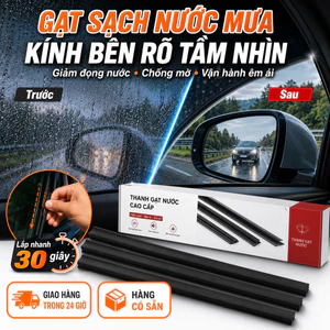 🔥sốc🔥Cần gạt nước chuyên dụng cửa sổ bên ô tô | Cần gạt nước chống mờ và vận hành êm ái | Thanh gạt kép có xương êm ái