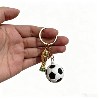 2026 Hoa Kỳ Canada Mexico World Cup Hercules Cup Móc Khóa Bóng Đá Ngoại Vi Sáng Tạo Mặt Dây Chuyền Unisex Đa Năng Quà Tặng