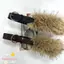 Thắt lưng lông thú giả TOPTOOLCX, Thắt lưng nối lông thú sang trọng phù hợp với mọi phong cách Punk, Thiết kế hợp thời trang cổ điển Thắt lưng Y2K Thời trang nữ