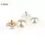 < Honeyba > 10 Cái 10mm / 12mm Nấm Giả Nhựa Áo Sơ Mi Hình Bán Nguyệt Ngọc Trai Nút Chân Cho Quần Áo Trang Trí Mini May DIY Đẹp