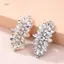 PNPIA- 1 Túi Mặt Dây Chuyền Thổ Cẩm Cưới Cô Dâu Phụ Kiện Sáng Bóng Pha Lê Giày Trang Trí Kẹp Nữ Cao Gót Kim Cương Giả Quyến Rũ Bule