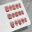 Móng Tay Có Thể Đeo Móng Tay Giả Pre-Nail Mong Muốn Mặc Đẹp Nguyên Chất Miếng Dán Mắt Mèo Handmade Nơ Phong Cách Đỏ Khỏa Thân Màu Hồng Móng Tay