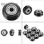 Belleshopp Ròng rọc tròn thụ động Fydun 10 chiếc Máy in 3D Bánh xe nhựa POM có ổ trục