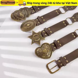 SNUGHOUSE Thắt Lưng Cinch, Thắt Lưng Da PU Rộng Grommet, Retro Vintage Đinh Tán Y2k Gothic Steampunk Dây Thắt Lưng Quần Jean Nữ
