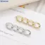Bluelover Đơn Giản Có Thể Tháo Rời Quần Kẹp Có Thể Điều Chỉnh Eo Bule Móng Tay Kim Loại Chân Nút Cho Bé Gái Quần Jean Thắt Lưng Mới