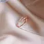 Bluelover Mới Tối Giản Mỏng Nhẫn Nữ Cưới Brilliant Cubic Zircon Chất Lượng Cao Đa Năng Nữ Nhẫn Trang Sức Quà Tặng Mới