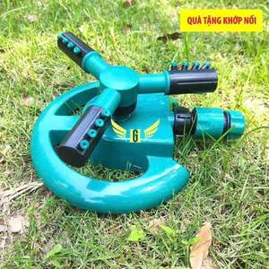 Vòi Phun Nước Tưới Cây Tự Động Xoay 360 Độ - Béc Phun Mưa 3 Cánh Điều Chỉnh Bán Kính Rộng Tiện Lợi Cho Sân Vườn