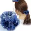 MAKY Dây Cao Su Mũ Đội Đầu Hoa Tóc Dây Thanh Lịch Người Phụ Nữ Updo Đuôi Ngựa Co Giãn Lớn Scrunchie Phụ Kiện Tóc Cho Nữ VN