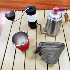 Túi đựng bộ lọc cà phê SAMO, Túi đựng giấy cà phê cầm tay bằng vải chống thấm nước, Giấy lọc hình bánh bền có thể tái sử dụng Túi giấy lọc cà phê xanh Sử dụng tại nhà
